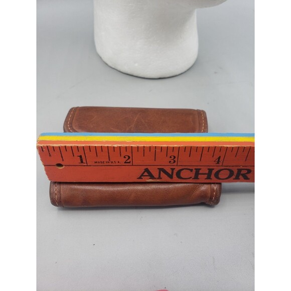 Coach Vintage Brown Leather Wallet & Key Case Multifunction ID Coin Pouch - Picture 15 of 15